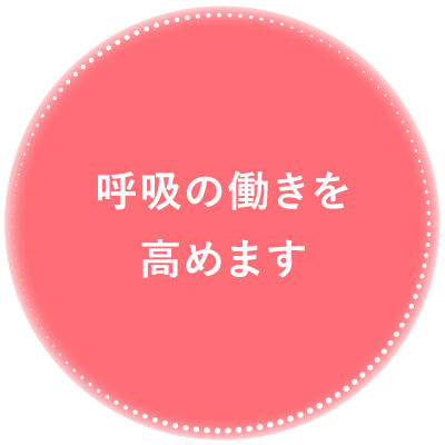 呼吸の働きを高めます